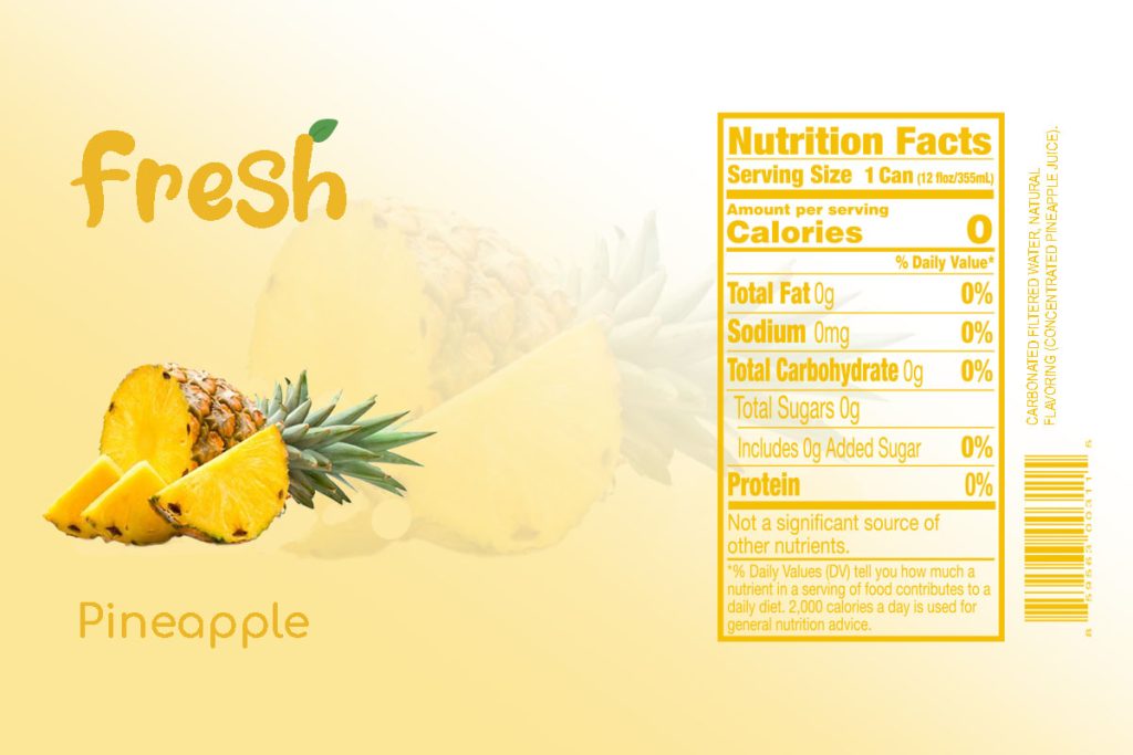 Pineapple Soda Label